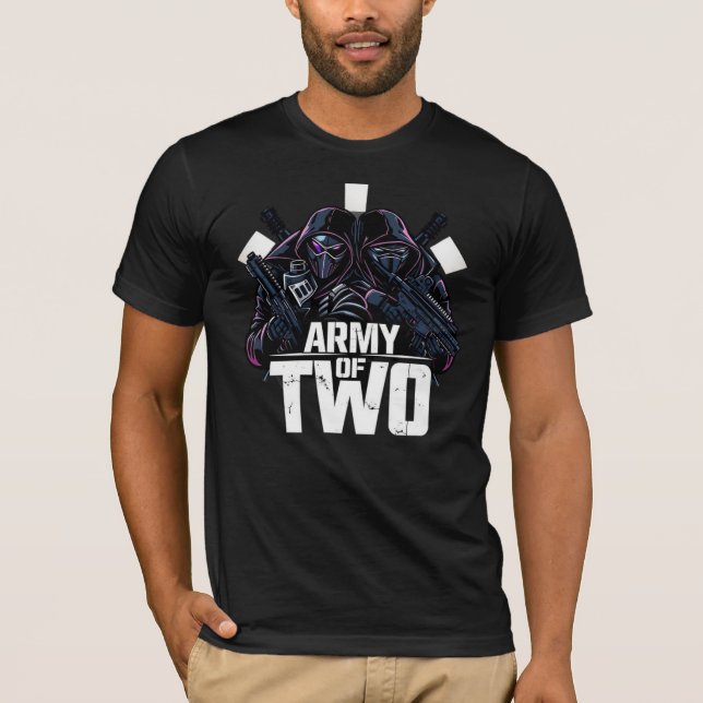 „Army of Two – Vater & Sohn im Einsatz“ T Shirt (Framsida)