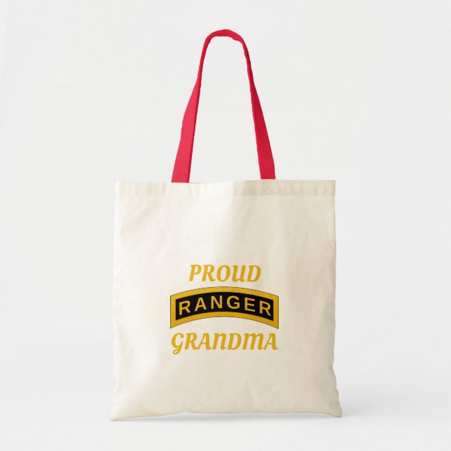 Army Ranger School Tab - Stolt Mormor - Tote Tygkasse (Framsidan)