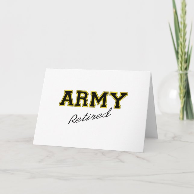 ARMY RETIRED KORT (Framsida)