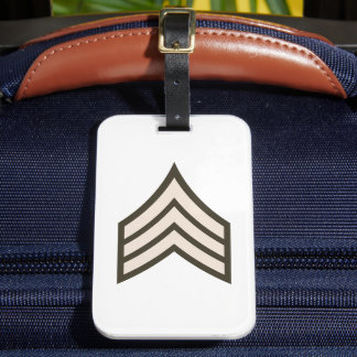 Army Sergeant rank Bagagebricka