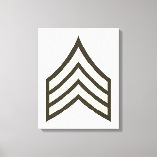 Army Sergeant rank Canvastryck