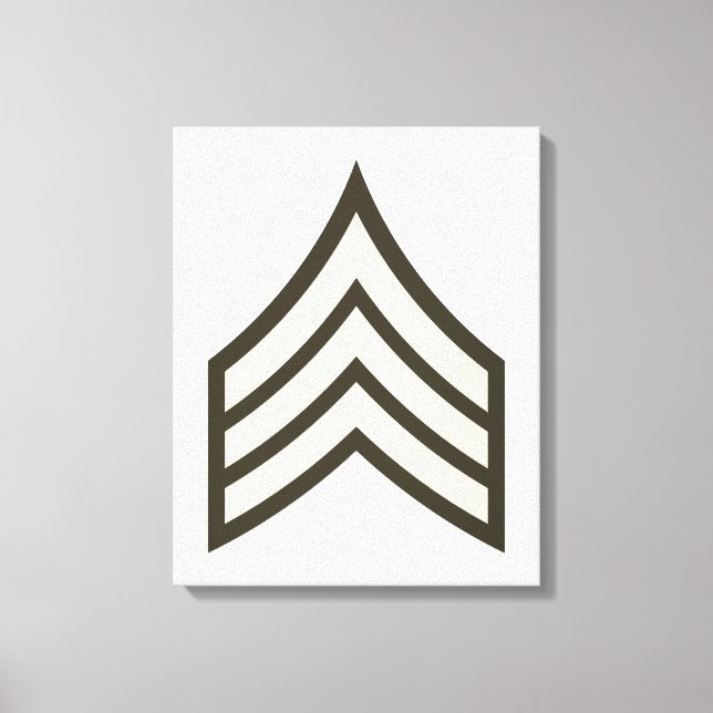 Army Sergeant rank Canvastryck (Framsida)