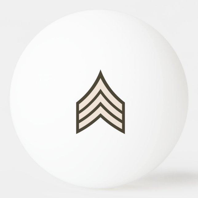 Army Sergeant rank Pingisboll (Framsidan)