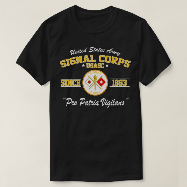 Army Signal Corps Pullover  T Shirt (Design framsida)