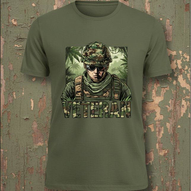 Army Veteran Camouflage T Shirt (Skapare uppladdad)