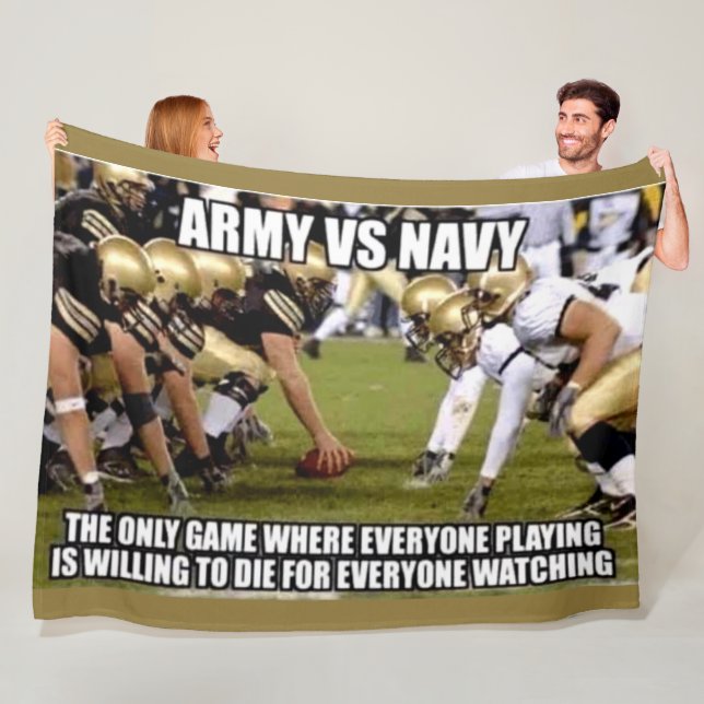 ARMY vs NAVY Fleecefilt (På plats)