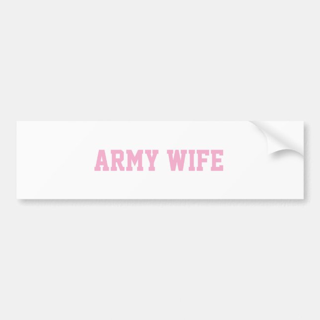 Army wife sticker bildekal (Framsidan)
