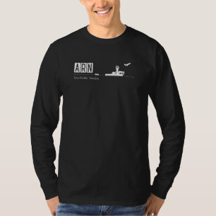Arn Airport Code for Stockholm Sweeden T Shirt