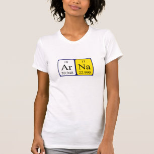Arna Periodisk skjorta bord namn T Shirt