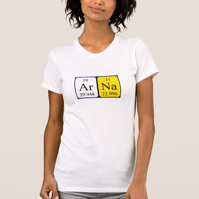 Arna Periodisk skjorta bord namn T Shirt (Framsida)