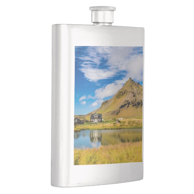 Arnarstapi Amtmansshus och berget Stapafell, Islan Fickplunta (Höger)