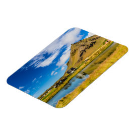 Arnarstapi Amtmansshus och berget Stapafell, Islan Magnet