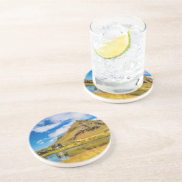 Arnarstapi Amtmansshus och berget Stapafell, Islan Underlägg