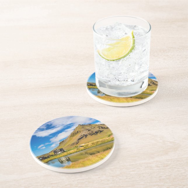 Arnarstapi Amtmansshus och berget Stapafell, Islan Underlägg (Sidan)