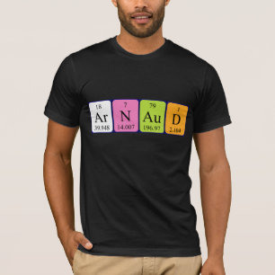 Arnaud Periodisk bord namn-skjorta Tee Shirt