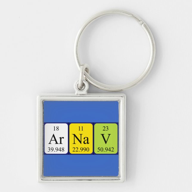 Arnav Periodiska bord namn nyckelring (Framsidan)