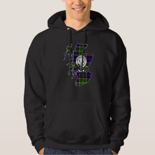 Arnet skotskt efternamn familjevapen Tartan och va Hoodie