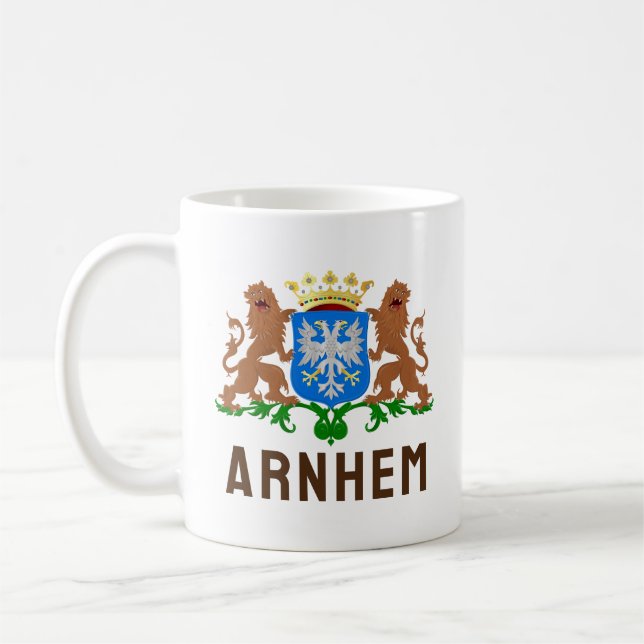 Arnhem jackat av arm, Nederländerna Kaffemugg (Vänster)