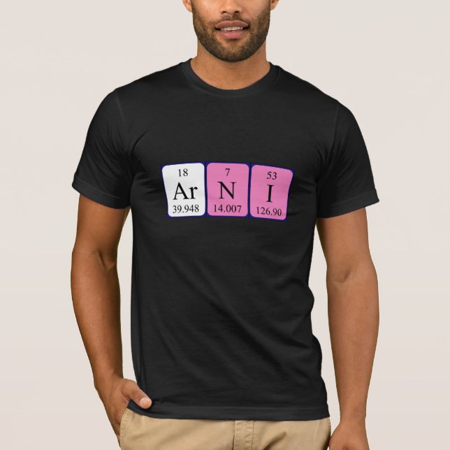 Arni Periodisk skjorta bord namn Tee Shirt (Framsida)