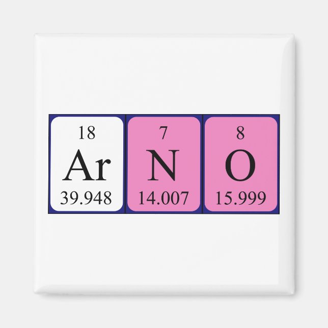 Arno Periodisk magnet bord namn (Framsidan)