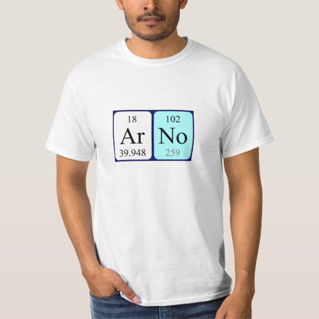 Arno periodisk skjorta bord namn tee shirt (Framsida)