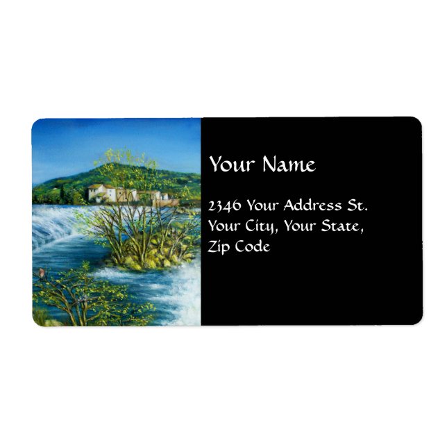 ARNO RIVER I ROVEZANO Florence Tuscany Ligcape Fraktsedel (Framsidan)