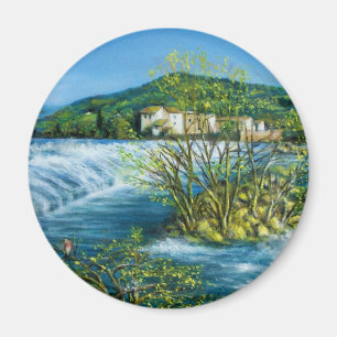 ARNO RIVER I ROVEZANO Florence Tuscany Ligcape Magnet