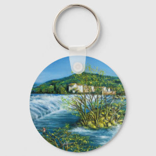 ARNO RIVER I ROVEZANO Florence Tuscany Ligcape Nyckelring