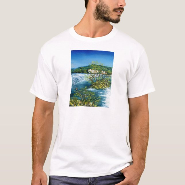 ARNO RIVER I ROVEZANO Florence Tuscany Ligcape Tee (Framsida)