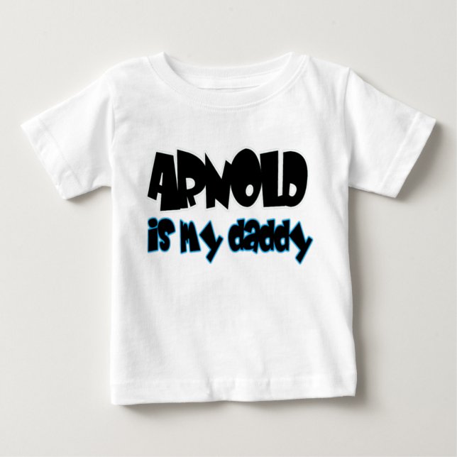 Arnold är min pappa - pojkar tee shirt (Framsida)