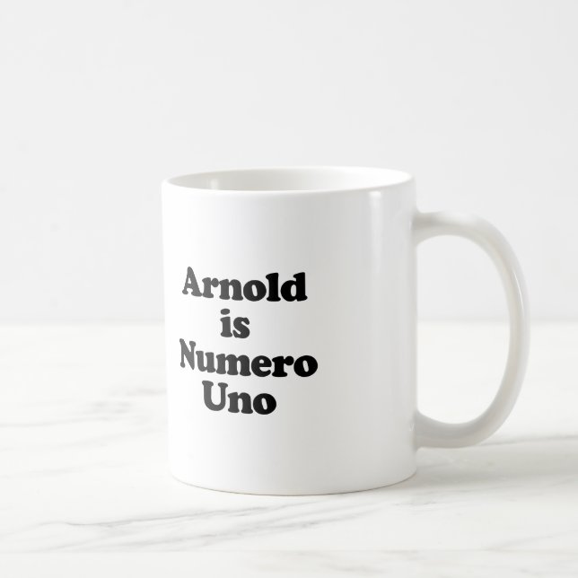 Arnold är Numero Uno Kaffemugg (Höger)