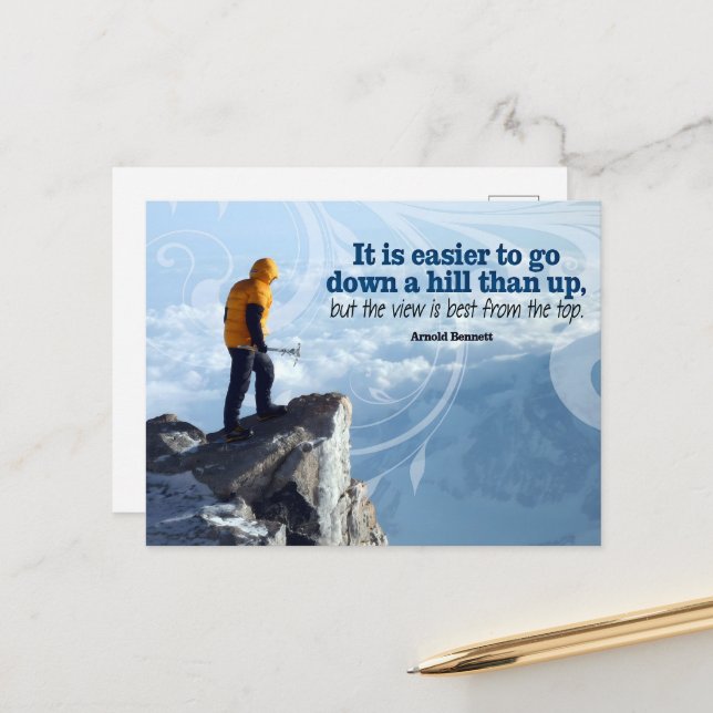 Arnold Bennett inspirationsoffert "Överkant" Vykort (Fram/Back In Situ)