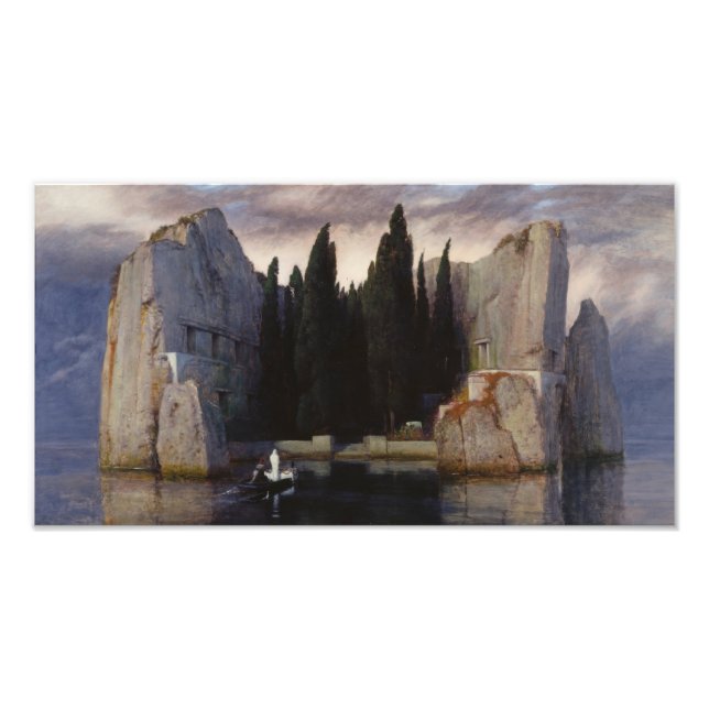 Arnold Böcklin - Dödens ö Fototryck (Framsidan)