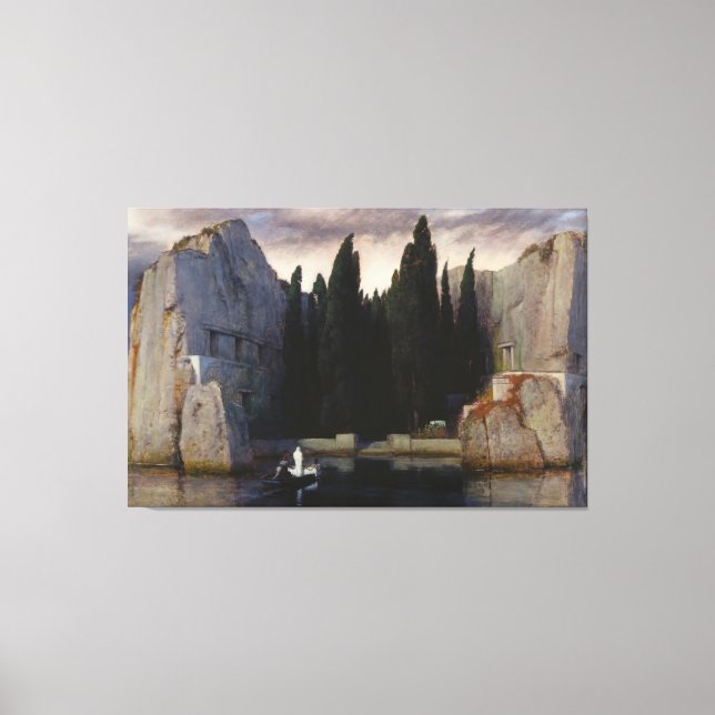Arnold Bocklin - Isle of the Dead (1883) Canvastryck (Framsida)