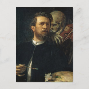 Arnold Böcklin - Self-Porträtt med döden Vykort