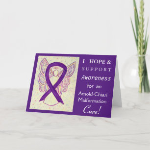 Arnold-Chiari Briformation Awareness Ribbon Card Kort