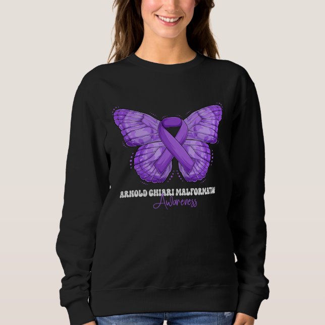 Arnold Chiari Malformation Awareness Month Purple  T Shirt (Framsida)