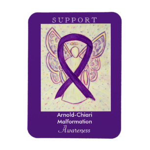 Arnold-Chiari Malformation Awareness Ribbon Magnet