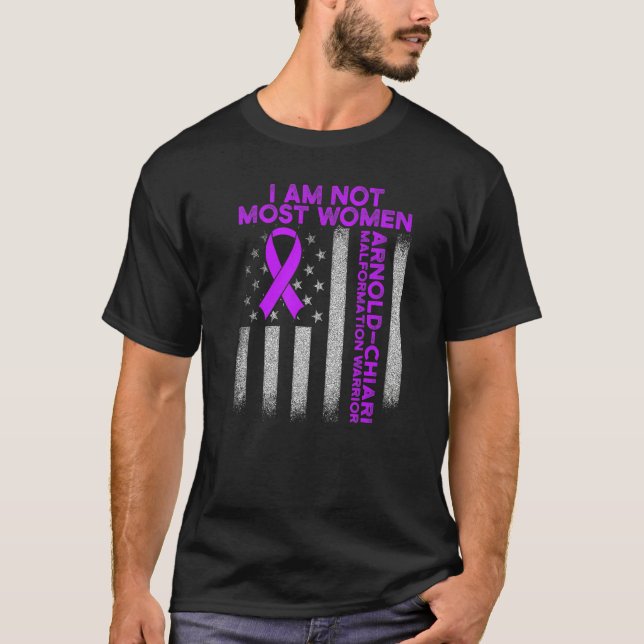 Arnold Chiari Malformation Warrior Kärlek Survivor T Shirt (Framsida)