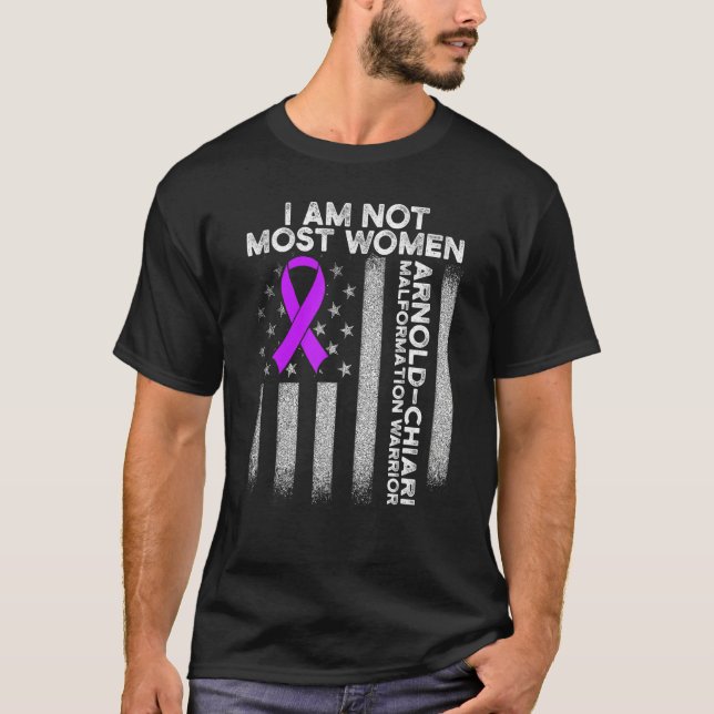 Arnold Chiari Malformation Warrior Kärlek Survivor T Shirt (Framsida)