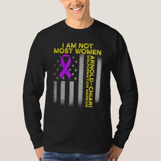 Arnold Chiari Malformation Warrior Kärlek Survivor T Shirt (Framsida)
