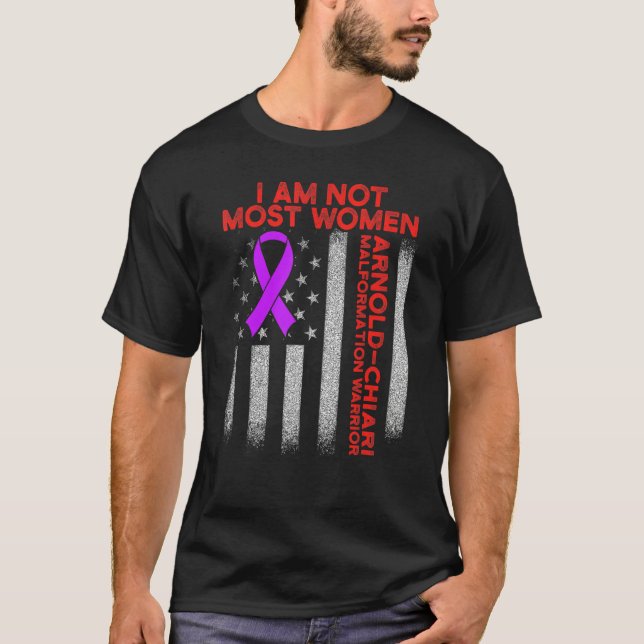 Arnold Chiari Malformation Warrior Kärlek Survivor T Shirt (Framsida)