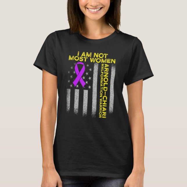 Arnold Chiari Malformation Warrior Kärlek Survivor T Shirt (Framsida)