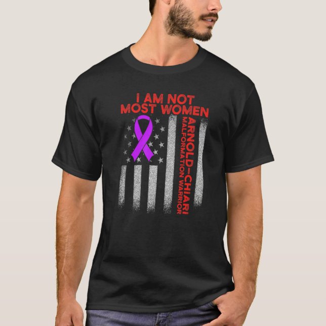 Arnold Chiari Malformation Warrior Kärlek Survivor T Shirt (Framsida)