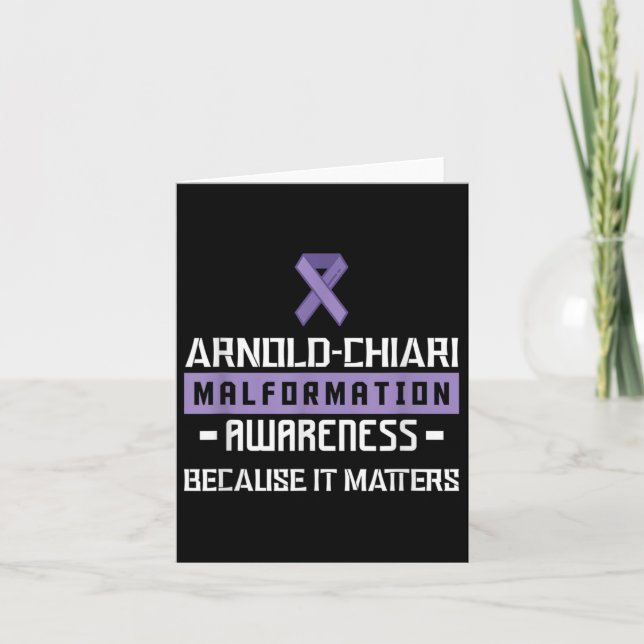 Arnold Chiari Malformation Warrior S Awareness Kort (Framsida)