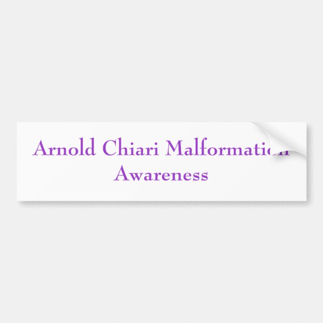 Arnold Chiari MalformationAwareness Bildekal (Framsidan)
