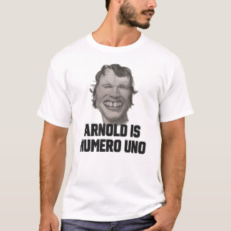 "Arnold is Numero Uno" Schwarzenegger Arnie Retro T Shirt
