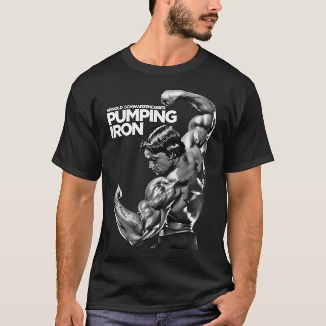Arnold Schwarzenegger Classic Pumping Iron T Shirt (Framsida)