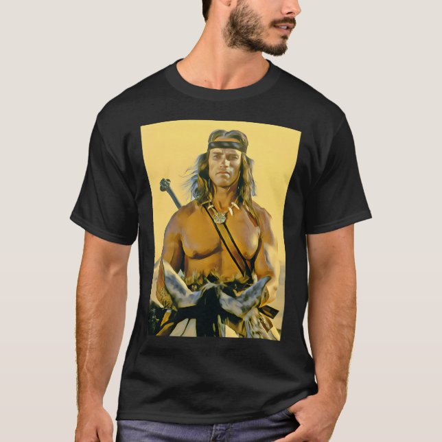 Arnold Schwarzenegger, Conan Barbaren T Shirt (Framsida)