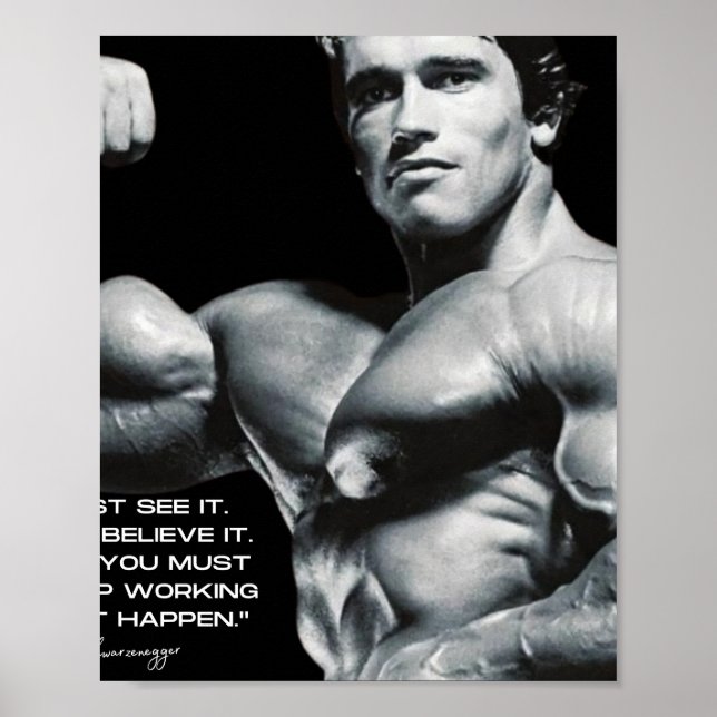 ARNOLD SCHWARZENEGGER - GÖR ATT DET HÄNDER KVOT POSTER (Framsidan)